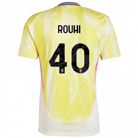 Kandiny Kinderen Jonas Rouhi #40 Zonnig Geel Uitshirt Uittenue 2024/25 T-Shirt