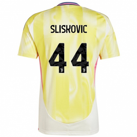 Kandiny Kinderen Gloria Slišković #44 Zonnig Geel Uitshirt Uittenue 2024/25 T-Shirt