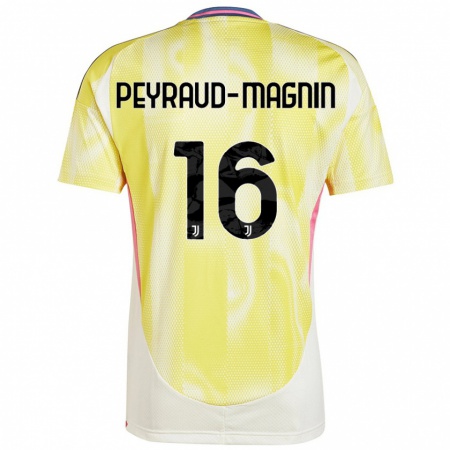 Kandiny Kinderen Pauline Peyraud-Magnin #16 Zonnig Geel Uitshirt Uittenue 2024/25 T-Shirt