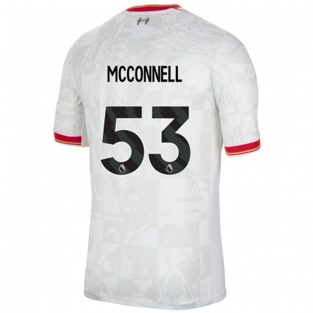 Kandiny Kinderen James Mcconnell #53 Wit Rood Zwart Thuisshirt Derde Tenue 2024/25 T-Shirt