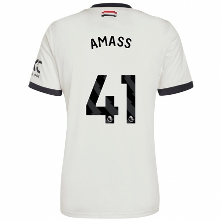 Kandiny Bambino Maglia Harry Amass #41 Bianco Sporco Kit Gara Third 2024/25 Maglietta