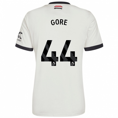 Kandiny Kinderen Daniel Gore #44 Gebroken Wit Thuisshirt Derde Tenue 2024/25 T-Shirt