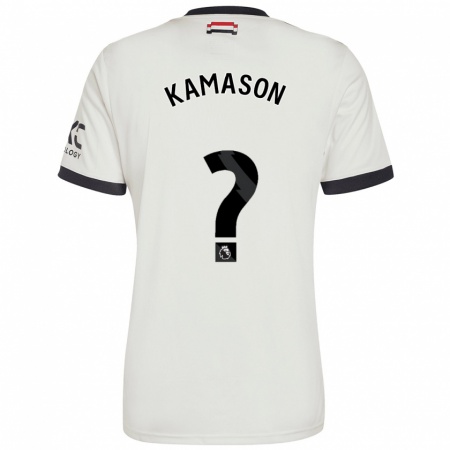 Kandiny Kinder Jaydan Kamason #0 Cremeweiß Ausweichtrikot Trikot 2024/25 T-Shirt Österreich