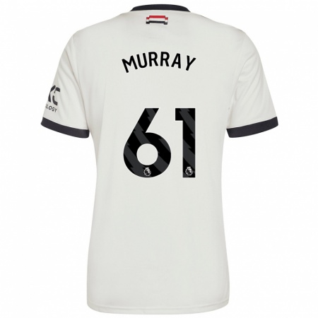 Kandiny Kinderen Sam Murray #61 Gebroken Wit Thuisshirt Derde Tenue 2024/25 T-Shirt