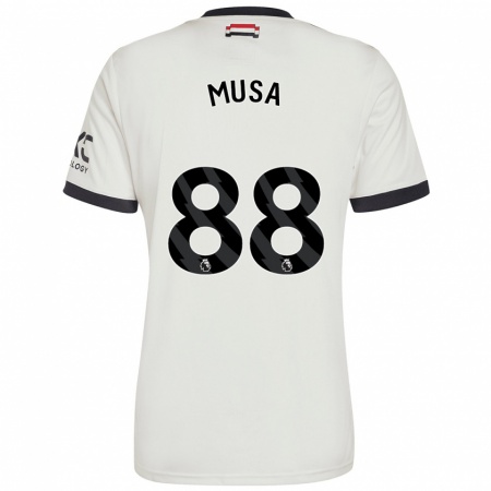 Kandiny Kinderen Victor Musa #88 Gebroken Wit Thuisshirt Derde Tenue 2024/25 T-Shirt