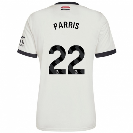 Kandiny Kinderen Nikita Parris #22 Gebroken Wit Thuisshirt Derde Tenue 2024/25 T-Shirt