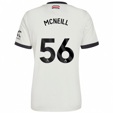 Kandiny Kinderen Charlie Mcneill #56 Gebroken Wit Thuisshirt Derde Tenue 2024/25 T-Shirt