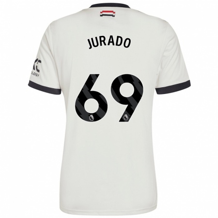 Kandiny Kinderen Marc Jurado #69 Gebroken Wit Thuisshirt Derde Tenue 2024/25 T-Shirt