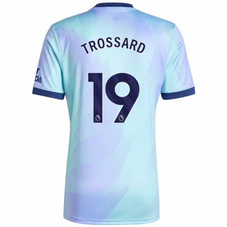 Kandiny Bambino Maglia Leandro Trossard #19 Acquamarina Kit Gara Third 2024/25 Maglietta