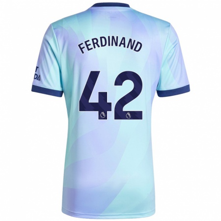 Kandiny Kinderen Seb Ferdinand #42 Aqua Thuisshirt Derde Tenue 2024/25 T-Shirt