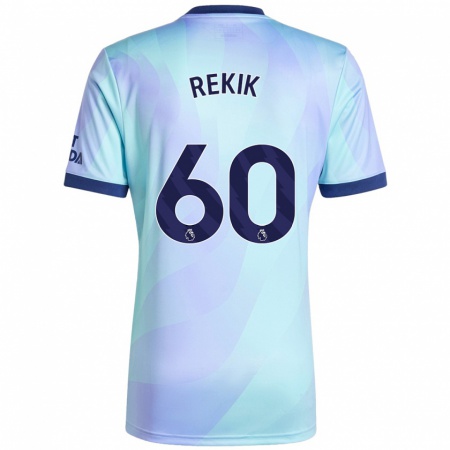 Kandiny Kinderen Omar Rekik #60 Aqua Thuisshirt Derde Tenue 2024/25 T-Shirt