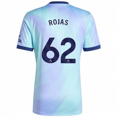 Kandiny Kinderen Alexei Rojas #62 Aqua Thuisshirt Derde Tenue 2024/25 T-Shirt