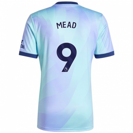 Kandiny Kinderen Beth Mead #9 Aqua Thuisshirt Derde Tenue 2024/25 T-Shirt