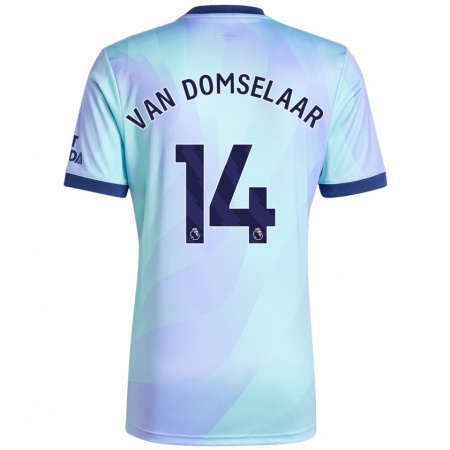 Kandiny Bambino Maglia Daphne Van Domselaar #14 Acquamarina Kit Gara Third 2024/25 Maglietta