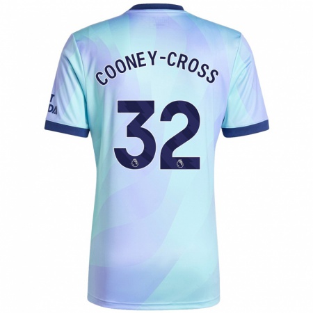 Kandiny Kinderen Kyra Cooney-Cross #32 Aqua Thuisshirt Derde Tenue 2024/25 T-Shirt