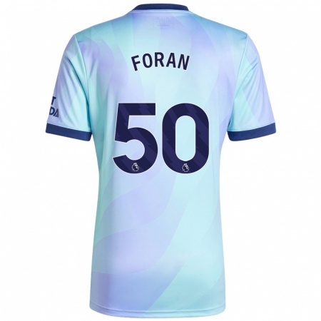 Kandiny Kinderen Taylor Foran #50 Aqua Thuisshirt Derde Tenue 2024/25 T-Shirt