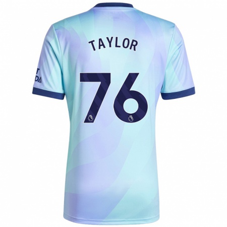 Kandiny Kinderen Kido Taylor Hart #76 Aqua Thuisshirt Derde Tenue 2024/25 T-Shirt