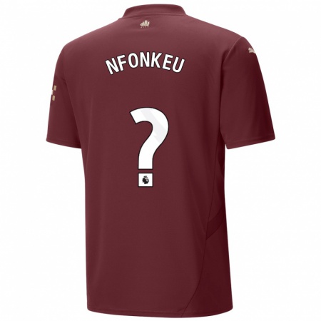 Kandiny Kinderen Brooklyn Nfonkeu #0 Kastanjebruin Thuisshirt Derde Tenue 2024/25 T-Shirt