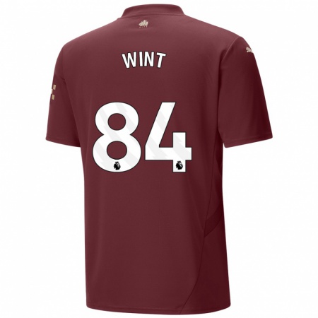 Kandiny Kinderen Jack Wint #84 Kastanjebruin Thuisshirt Derde Tenue 2024/25 T-Shirt