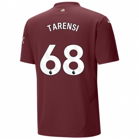 Kandiny Kinderen Oscar Tarensi #68 Kastanjebruin Thuisshirt Derde Tenue 2024/25 T-Shirt