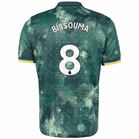 Kandiny Kinderen Yves Bissouma #8 Muntgroen Thuisshirt Derde Tenue 2024/25 T-Shirt