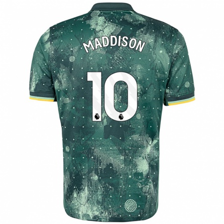 Kandiny Kinderen James Maddison #10 Muntgroen Thuisshirt Derde Tenue 2024/25 T-Shirt