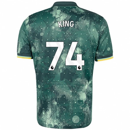 Kandiny Kinderen Maeson King #74 Muntgroen Thuisshirt Derde Tenue 2024/25 T-Shirt