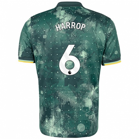 Kandiny Kinderen Kerys Harrop #6 Muntgroen Thuisshirt Derde Tenue 2024/25 T-Shirt