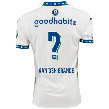 Kandiny Kinderen Daan Van Den Brande #0 Wit Donkerblauw Thuisshirt Derde Tenue 2024/25 T-Shirt