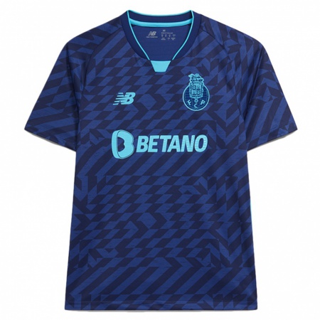 Kandiny Kinderen Francisco Meixedo #71 Marineblauw Thuisshirt Derde Tenue 2024/25 T-Shirt