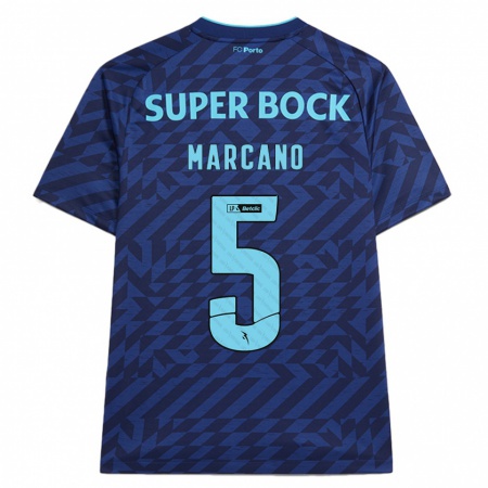 Kandiny Bambino Maglia Iván Marcano #5 Blu Navy Kit Gara Third 2024/25 Maglietta