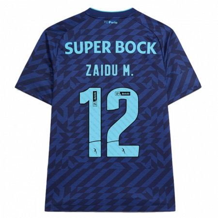 Kandiny Bambino Maglia Zaidu #12 Blu Navy Kit Gara Third 2024/25 Maglietta