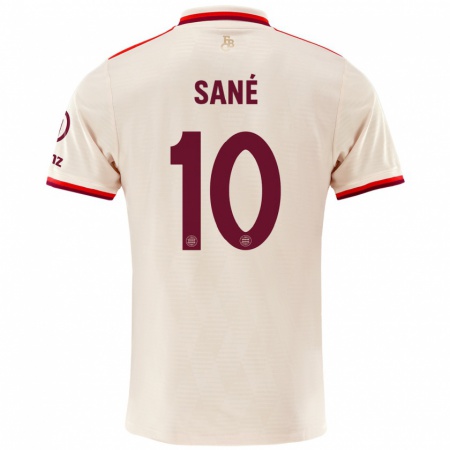 Kandiny Kinderen Leroy Sané #10 Linen Thuisshirt Derde Tenue 2024/25 T-Shirt