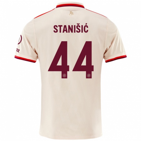 Kandiny Bambino Maglia Josip Stanisic #44 Lino Kit Gara Third 2024/25 Maglietta