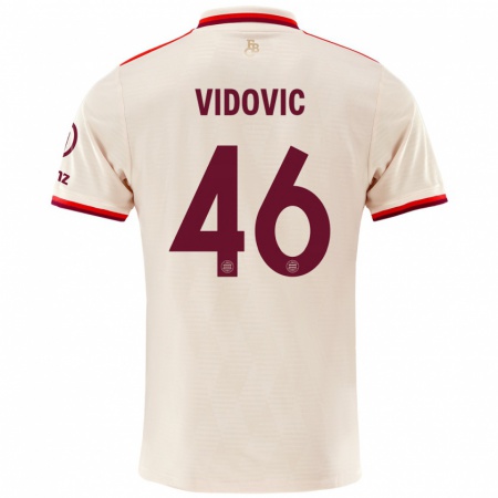 Kandiny Bambino Maglia Gabriel Vidovic #46 Lino Kit Gara Third 2024/25 Maglietta