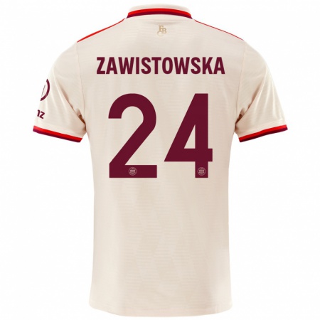 Kandiny Bambino Maglia Weronika Zawistowska #24 Lino Kit Gara Third 2024/25 Maglietta