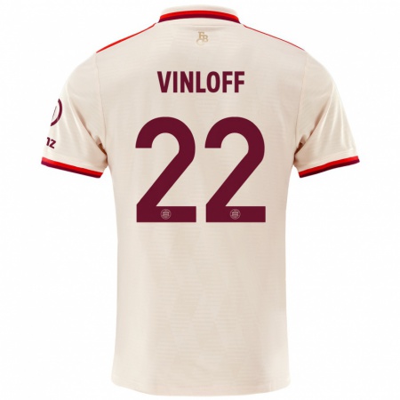 Kandiny Bambino Maglia Matteo Vinloff #22 Lino Kit Gara Third 2024/25 Maglietta