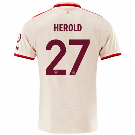 Kandiny Bambino Maglia David Herold #27 Lino Kit Gara Third 2024/25 Maglietta