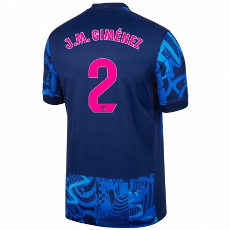 Kandiny Kinderen José María Giménez #2 Koningsblauw Thuisshirt Derde Tenue 2024/25 T-Shirt