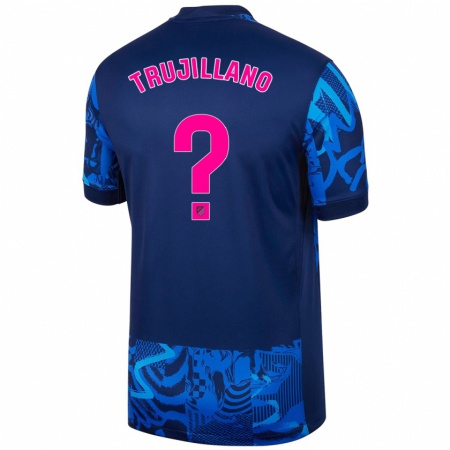 Kandiny Kinderen Guillermo Trujillano #0 Koningsblauw Thuisshirt Derde Tenue 2024/25 T-Shirt