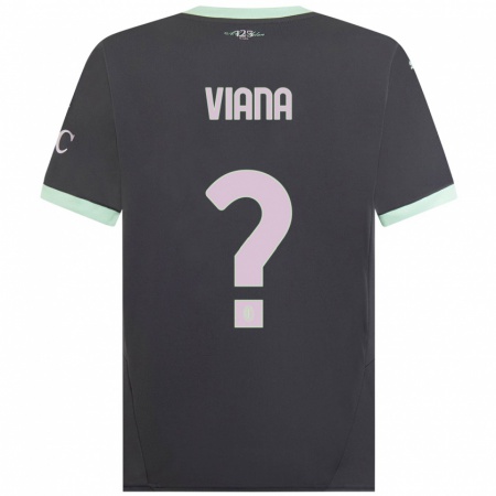 Kandiny Kinderen Viana Seedorf #0 Grijs Thuisshirt Derde Tenue 2024/25 T-Shirt