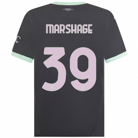 Kandiny Kinderen Wilgot Marshage #39 Grijs Thuisshirt Derde Tenue 2024/25 T-Shirt