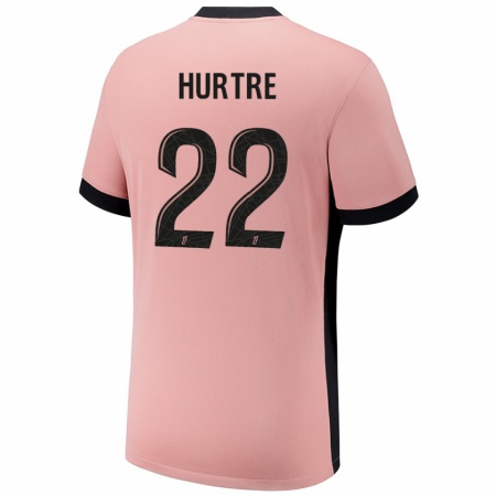 Kandiny Niño Camiseta Oceane Hurtre #22 Rosa Óxido Equipación Tercera 2024/25 La Camisa México