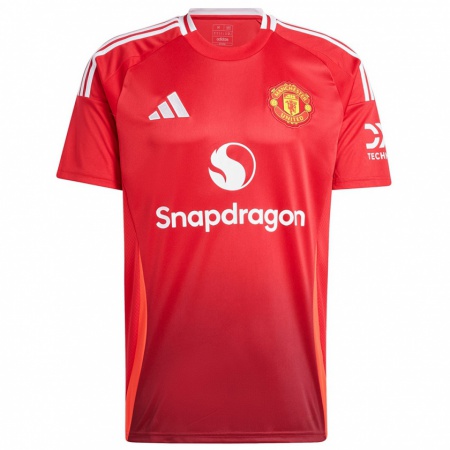 Kandiny Heren Marcus Rashford #10 Felrood Thuisshirt Thuistenue 2024/25 T-Shirt