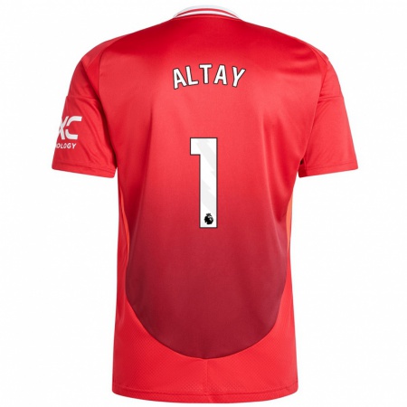 Kandiny Uomo Maglia Altay Bayındır #1 Rosso Brillante Kit Gara Home 2024/25 Maglietta