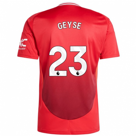 Kandiny Uomo Maglia Geyse #23 Rosso Brillante Kit Gara Home 2024/25 Maglietta