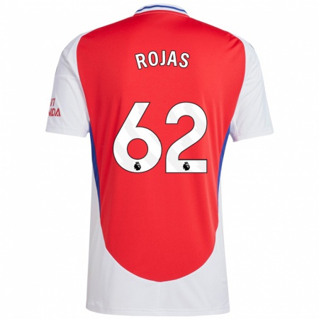 Kandiny Heren Alexei Rojas #62 Rood Wit Thuisshirt Thuistenue 2024/25 T-Shirt