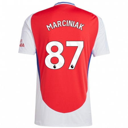 Kandiny Heren Alex Marciniak #87 Rood Wit Thuisshirt Thuistenue 2024/25 T-Shirt