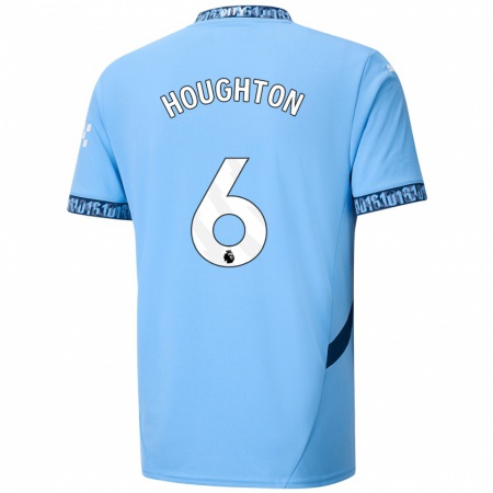 Kandiny Heren Steph Houghton #6 Marineblauw Thuisshirt Thuistenue 2024/25 T-Shirt