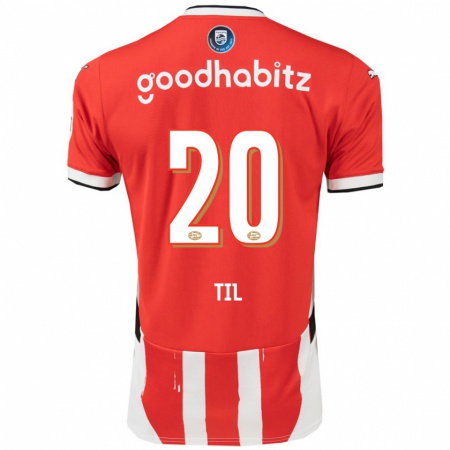 Kandiny Heren Guus Til #20 Rood Wit Thuisshirt Thuistenue 2024/25 T-Shirt